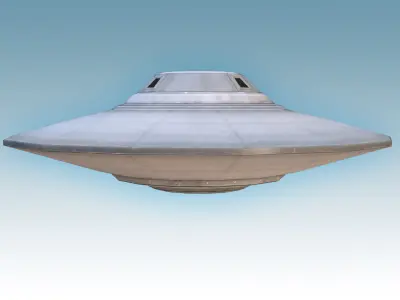 Flying Saucer - Sport Model Low-poly 3D model