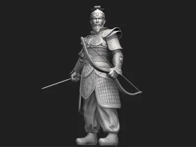 Jang Bo go        an ancient Korean sea merchant and general 3D print model
