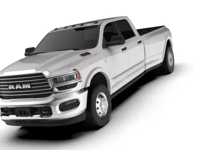 Ram 3500 Limited Dually 2020 3D model