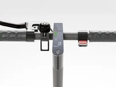 electric scooter Low-poly 3D model