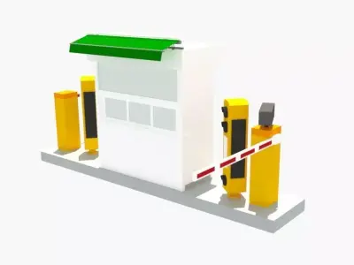 Parking breakers Free 3D model