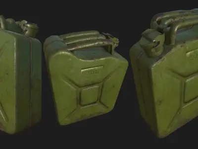 Jerry Can PBR Low-poly 3D model