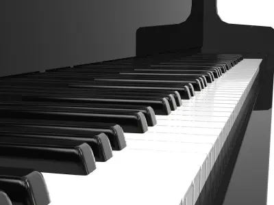 Grand Piano - Lowpoly Free low-poly 3D model