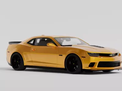 Camaro z28 2015 Low-poly 3D model