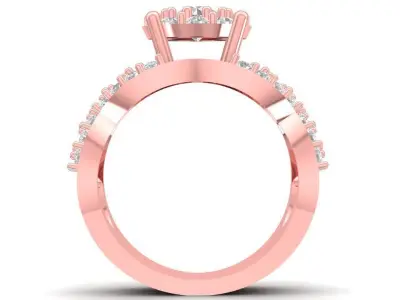 Luxury Multi-Layer Floral Diamond Ring for Women 2804 3D print model