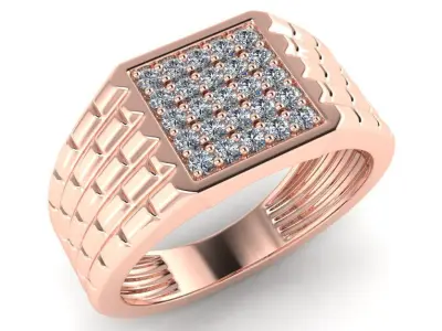 light weight gold diamond rings-C111116SKCH2025982-wt-5-10 3D print model