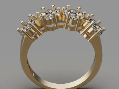 Lux  ring   printable gold jewelry printable 3D model 3D print model purchase