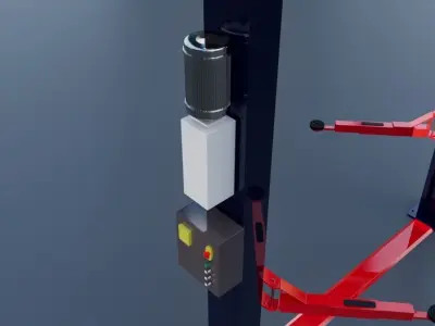 CLARKE Baseplate Car Lift 3D model