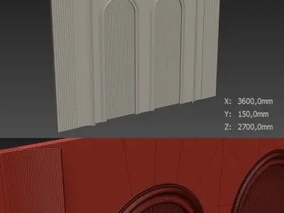 Decorative V31 Wall Panels 3D model