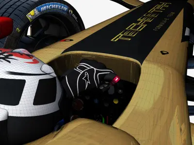 Techeetah 2017 2018 Low-poly 3D model