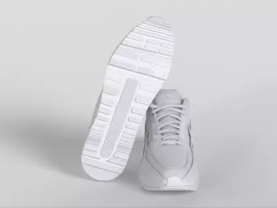 Nike Air Max LTD 3 Sneakers White Low-poly 3D model