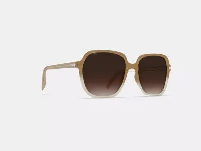 Willetta Sunglasses in Chai Crystal Fade 3D model