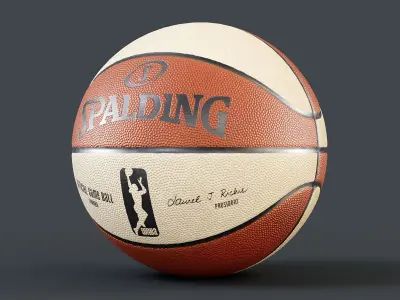 WNBA Spalding Basketball PBR 3D model