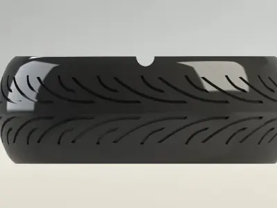 Motorcycle Tire Ashtray 3D print model