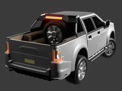 German jeepsy Low-poly 3D model