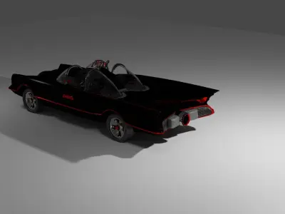 batmobile 1966 3D print model