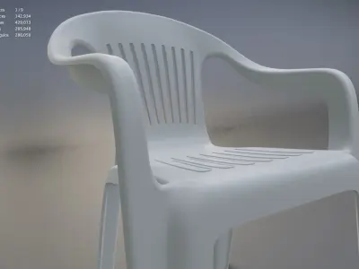 Chair Plastic IGES 3D model