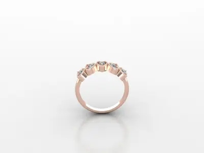 Solitaire Ring Version 1 SR31 3D model