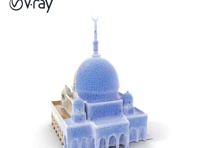 Ornate Mosque Architecture Model Pack Low-poly 3D model order