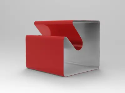 Puka Side Table Low-poly 3D model