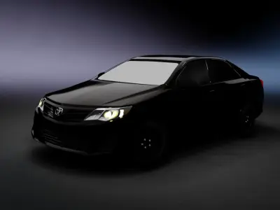 Toyota Camry 2012 with interior 3D model 3D model