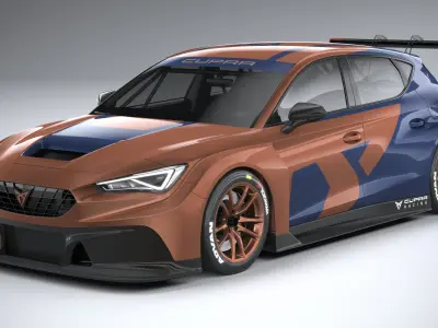 Seat Leon Cupra Competicion 2020 3D model
