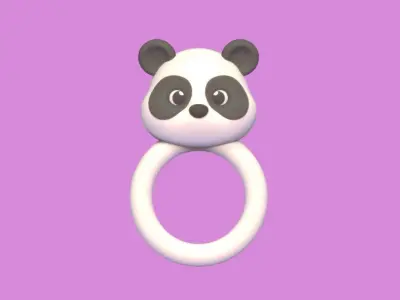 Panda Napkin Holder 3D print model