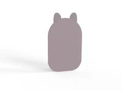 Cartoon Wolf Frame  Low-poly 3D model
