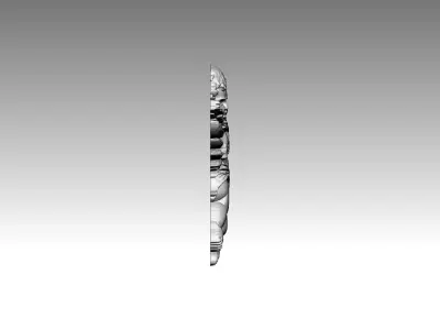 Angel relief pendant 3D print model