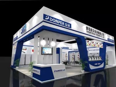 Booth - Area - 12X9-3DMAX2010-03 3D model