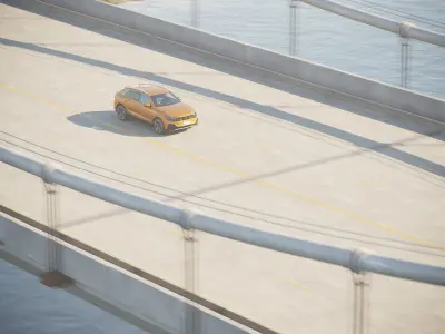 Bridge 3D Scene for Automotive 3D model