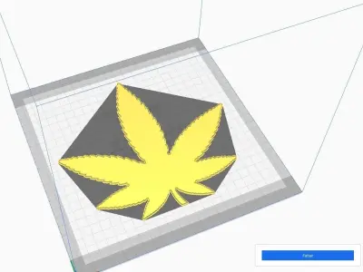 LAMP CANNABIS 3D 3D print model