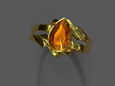 High-Quality 3D Ring Model Low-poly 3D model 30