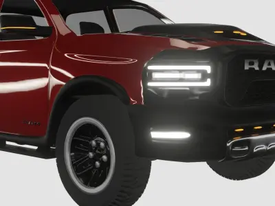 Dodge RAM  TRX 2021 Low-poly 3D model