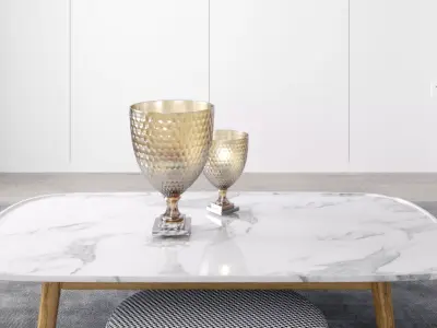 Decoration Modern Candlestick Decorative 3D model