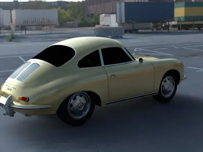 Porsche 356 Coupe HDRI 3D model
