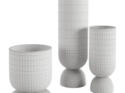 Channeled Vase 3D model