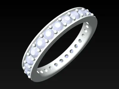 Diamond Ring - Womens Rings - N3479 Free 3D print model