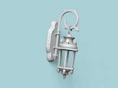 Antique Wall Light - House Halloween Decorative  3D print model