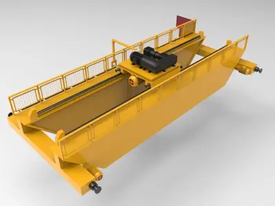 Overhead Crane 3D model
