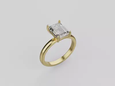  Engagement ring 3D print model
