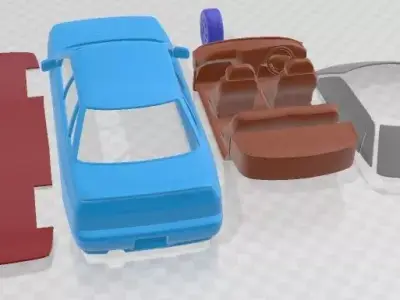 Subaru Legacy 1989 Printable Car 3D print model