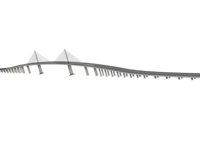Sunshine Skyway Bridge 3D model