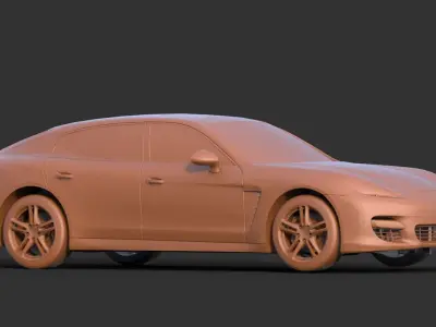 Porsche Panamera 2012 3D print model