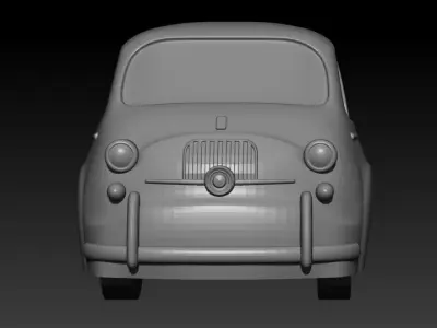Fiat 600 Multipla scale 1-160 3D print model