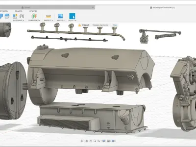 Ferrari 400 Superamerica - SA Engine - 4 litre 3D print model