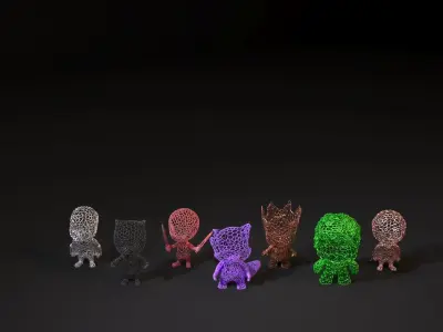 Baby Marvel characters 3D print model