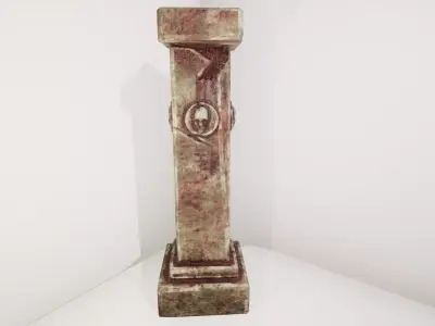 Ancient Pillar Free low-poly 3D model