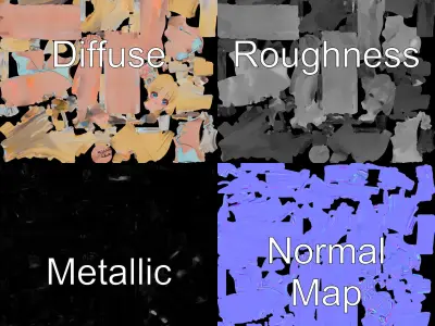 Blonde Anime Girl in Bikini Rigged and Animated D Character M... Low-poly 3D model