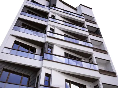 Building2 apartment building 3D model